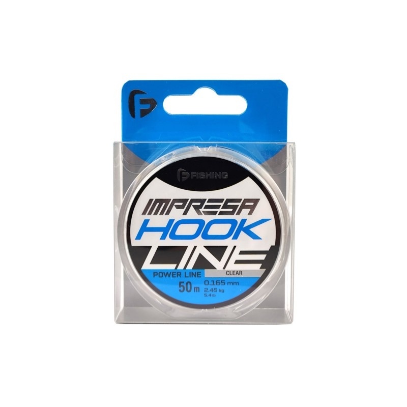 F-FISHING Леска Impresa Hook Line Clear 100м 0,165мм 2,45кг 5,4lb фото 1