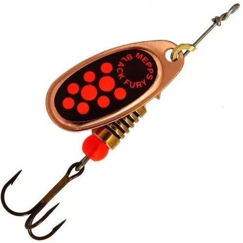 Блесна Mepps BLACK FURY ORANGE CU №4							 фото 1
