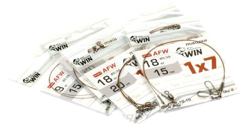 Поводок WIN 1*7  AFW  25 см.  9 кг. фото 1