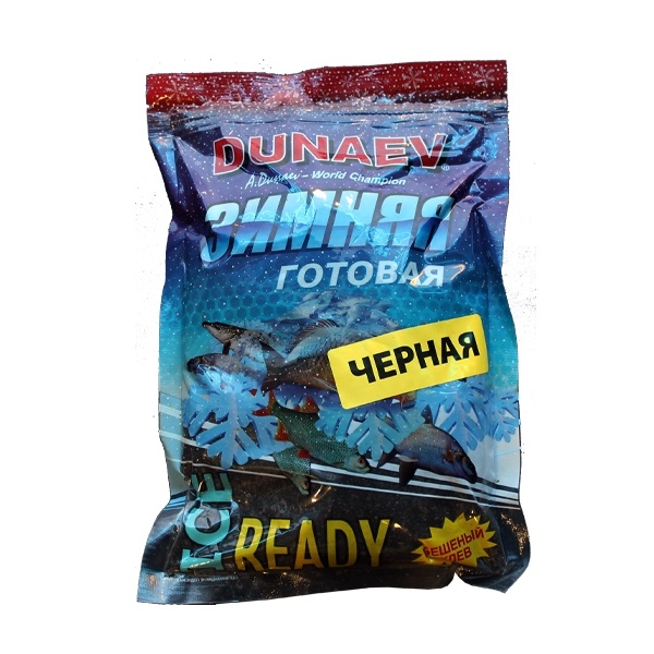 Прикормка "DUNAEV iCE-READY" 0.5кг Универсальная Черная				 фото 1