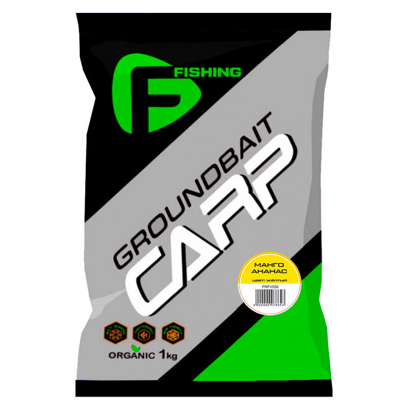 F-FISHING Прикормка для рыбы CARP Манго Ананас 1кг фото 1